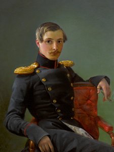 Portræt af Andrei Nikolaevich Karamzin 1814-1854, 1836.