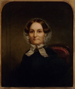 Portræt af Lucy Hale Sturges, ca. 1867 (olie på lærred) af Pine Theodore