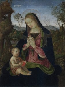 Jomfru og barn, ca. 1490-1500. af Pintoricchio