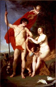 Venus og Adonis af Piotr Ivanovich Sokolov