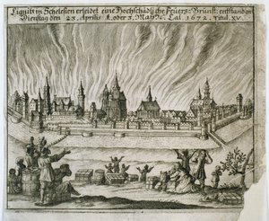 Legenden om de tos ild, 1672 af Polish School