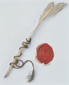 Fyldepen og vokssegl, 1802 af Polish School