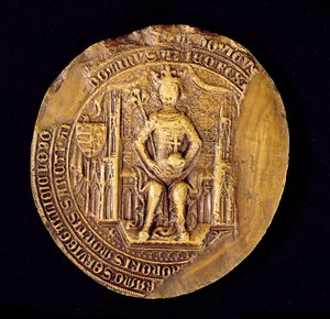 Segl af Ludvig I (1326-82) den Store, Polens konge af Polish School