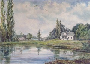 Fødestedet for Adam Bernard Mickiewicz (1798-1855) i Zaosie af Polish School
