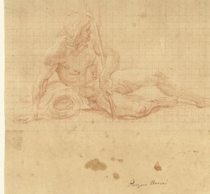 Liggende flodgud af Pompeo Batoni