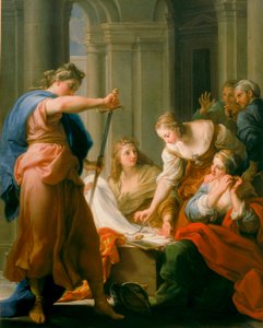 Achilles ved hoffet i Lycomedes af Pompeo Girolamo Batoni