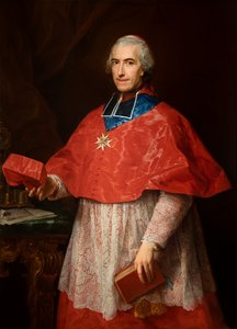 Portræt af kardinal Jean-François Joseph de Rochechouart af Pompeo Girolamo Batoni
