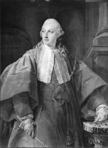 Portræt af prins Abbondio Rezzonico som senator i Rom af Pompeo Girolamo Batoni