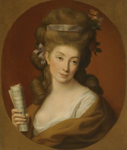 Portræt af prinsesse Izabela Elzbieta Potocka, født Lubomirska 1736-1816 af Pompeo Girolamo Batoni
