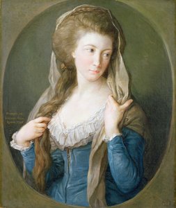 Portræt af en kvinde, traditionelt identificeret som Margaret Stuart, Lady Hippisley af Pompeo Girolamo Batoni