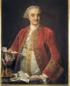RHODA, Manuel Rhoda og Arrieta, mærker af (1706-1782). Spansk politisk (olie på lærred) af Pompeo Girolamo Batoni