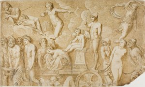 Kærlighedens triumf (efter antik bas-relief) af Pompeo Girolamo Batoni