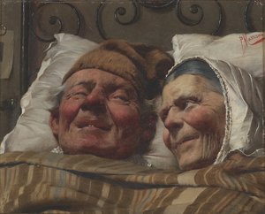 Det gyldne bryllup, ca. 1890 (olie på lærred)