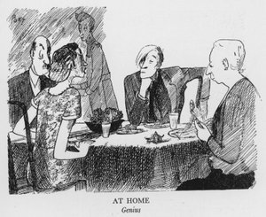 At Home, Genius (litho) af Pont
