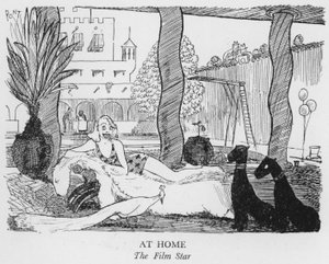 At Home, The Film Star (litho) af Pont