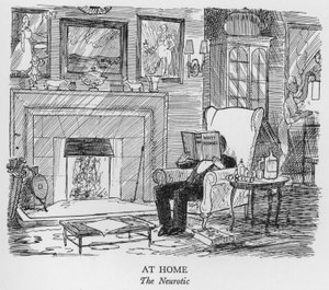 At Home, The Neurotic (litho) af Pont