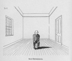 Selvudtryk (litho) af Pont