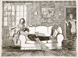 En halv times hvile efter måltider, illustration fra 