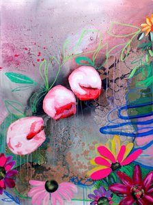 Farverige abstrakte blomster af Poonam Choudhary