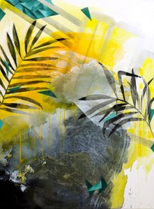 Livligt tropisk abstrakt af Poonam Choudhary
