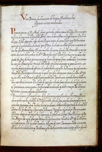 En side fra en historie om Syon-nonnernes vandringer, der blev udarbejdet i Lissabon i begyndelsen af det 17. århundrede (pergament) af Portuguese School