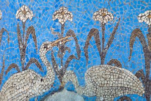 Fugledesign (mosaik) af Portuguese School