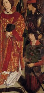 Saint Vincent, protektor for Lissabon og Henri the Navigator (1394-1460), grundlægger af en skole for navigatører Detail. Maleri af det 16. århundredes portugisiske skole. Nationalmuseet for antik kunst, Lissabon. Lissabons museum for antikke kunst af Portuguese School