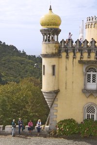 Udsigt over et hvælvet tårn af Portuguese School