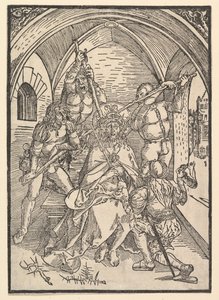 Kristus kronet med torne, ca. 1500. af Possibly Albrecht Dürer
