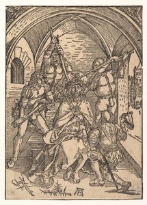Kristus kronet med torne, ca. 1500. af Possibly Albrecht Dürer