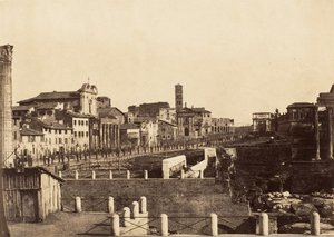 Forum, Rom, 1853-56. af Possibly by Jane Martha St. John.