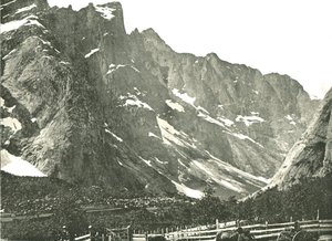 Trolltindane-bjergene, Horgheim, Norge, 1895.