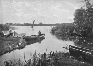 Wroxham Broad, Norfolk, c1896 af Poulton and Co
