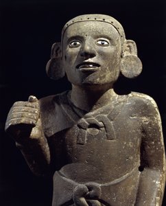 Præcolumbiansk civilisation: skulptur af en aztekisk præst af Pre Columbian