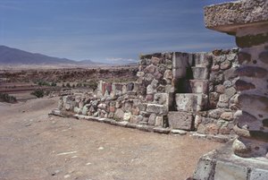En trappe sat i en væg, sen post-klassisk periode af Pre Columbian