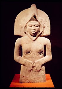Kvindelig fertilitetsfigur, Huaztec af Pre Columbian