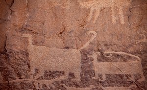 Helleristninger, Chaco Culture National Historical Park, 2014 (foto) af Precolombian Precolombian