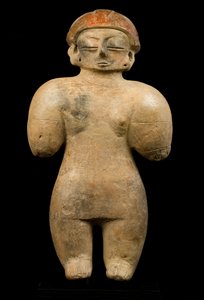 Præcolumbiansk statuette / Chorrera-kunst (terrakotta)