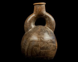 Vase med bøjlehåndtag / Culture Chavin (terrakotta)