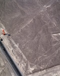 Luftfoto af Nazca-linjerne (fotografi af Prehistoric Prehistoric