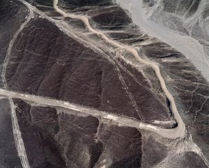 Luftfoto af Nazca-linjerne (fotografi af Prehistoric Prehistoric