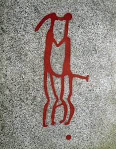 Nordisk bronzealder: par omfavnende, helleristninger i Tanum, Sverige af Prehistoric Prehistoric