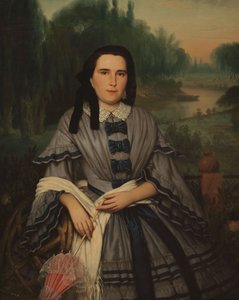 Portræt af fru Elvira Lavalleja de Calzadilla af Prilidiano Pueyrredon