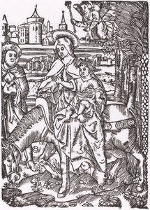 Flugten til Egypten af Probably French 16th Century