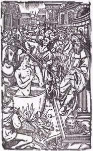 En helgens martyrium af Probably French 16th Century