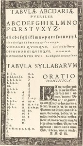 Alfabet for en Primer af Probably German 16th Century