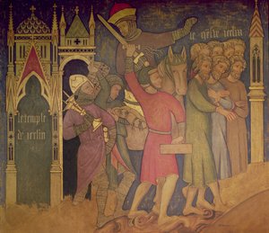 Jødernes fangenskab, rekonstruktion af en væg et maleri oprindeligt i Painted Chamber of the Palace of Westminster