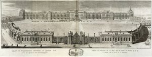 Udsigt over Catherine Palace i Tsarskoye Selo, 1761 af Prokofy Artemyevich Artemyev