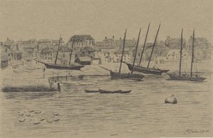 Fiskerbyen St. Ives af Prosper Alphonse Isaac
