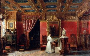 Prinsesse Marie dOrléans 1813-1839, hertuginde af Württemberg, i hendes Atelier i Palais des Tuiles